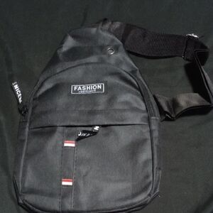 Men's Black Sling Bag